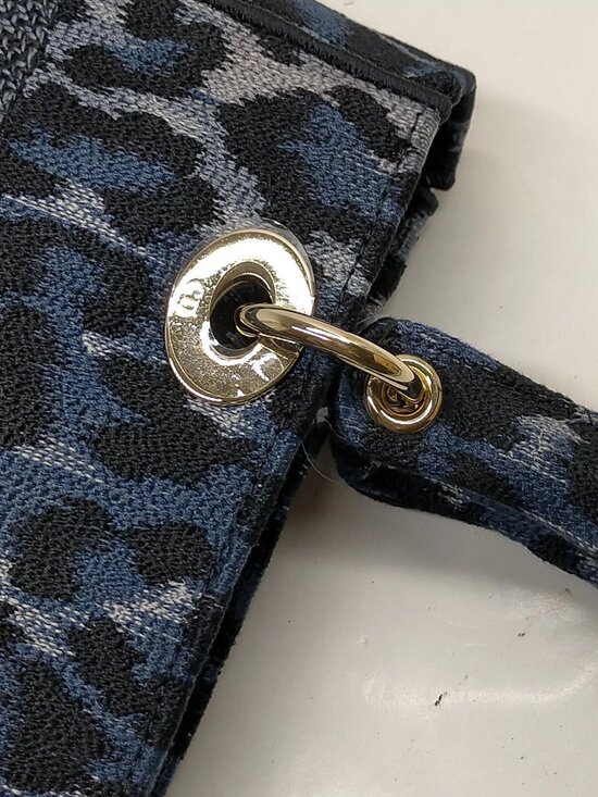 Authentic Dior Lady Dior Leopard Canvas Bag | Christian Dior Top Handle - Picture 7 of 16